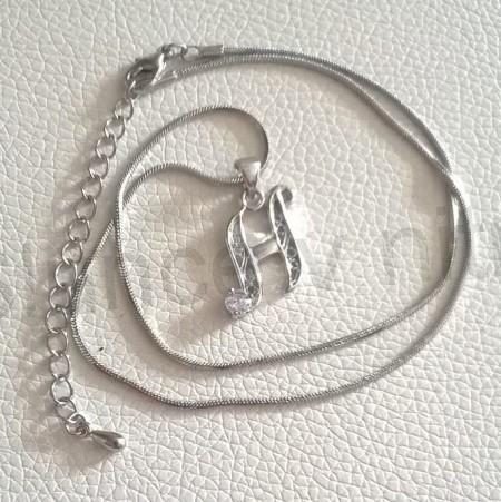 Řetízkový náhrdelník s písmenem H (BD721)