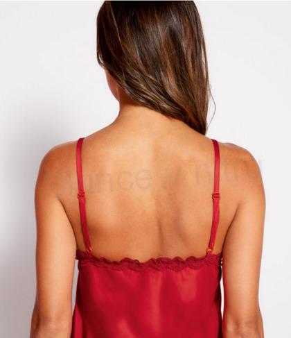 Sexy krajková noční košilka spodní prádlo velikost 40 červená (K343)