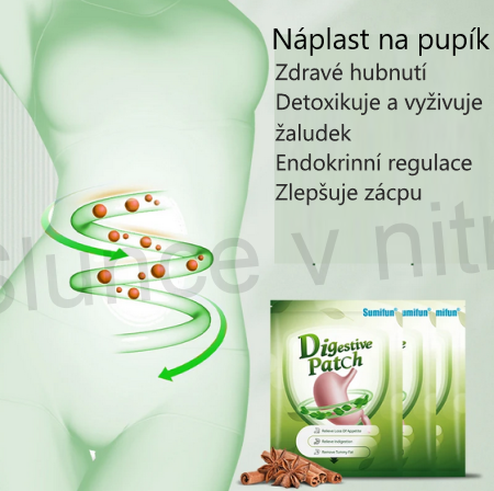 Lekařská náplast na poruchy trávení 8 ks ( F56)