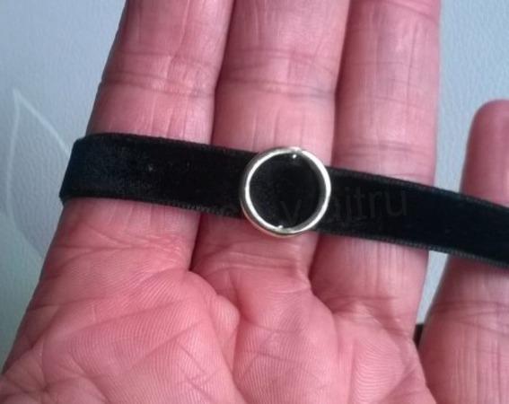 Náhrdelník choker s kroužkem (BD727)