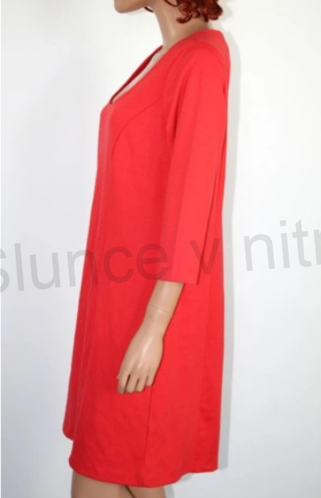 Dámské modní červené šaty velikost 2XL (K352)