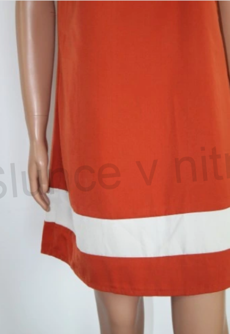 Dámské modní červené  šaty velikost L (K354)