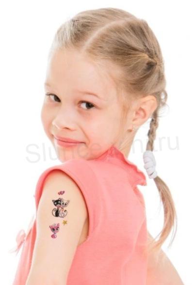 Originál voděodolné, dočasné tetovaní kočka, kočička (E832)