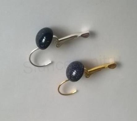 Minerální aventurínové náušnice 10 x 10 mm (X1701)