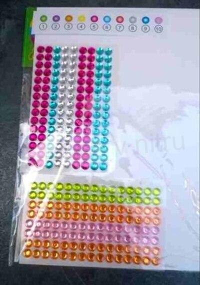 Kreativní set, sada kamínky Mořská panna 19 x 26,5 cm (E846)