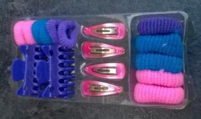 Dívčí sada gumiček do vlasů, 2 skřipce a 4 sponky (H472)
