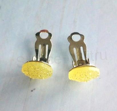 Náušnice klipsy s orgonitem (BB751)