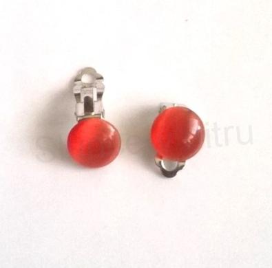 Minerální náušnice klipsy kočičí oko (X1724)