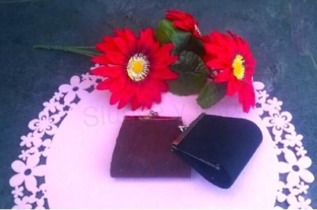 Peněženka na mince semišová 2 barvy (J38)