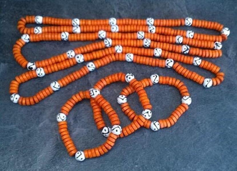 Dřevěná dětská sada náhrdelník s náramkem (H499)