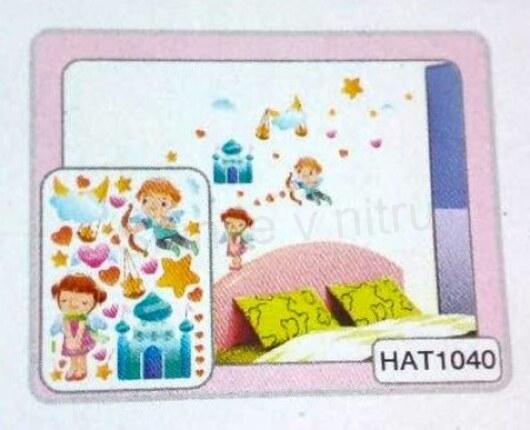 3D Dětská Samolepicí tapeta, dekorace Děti , Postavičky, láska (E876)