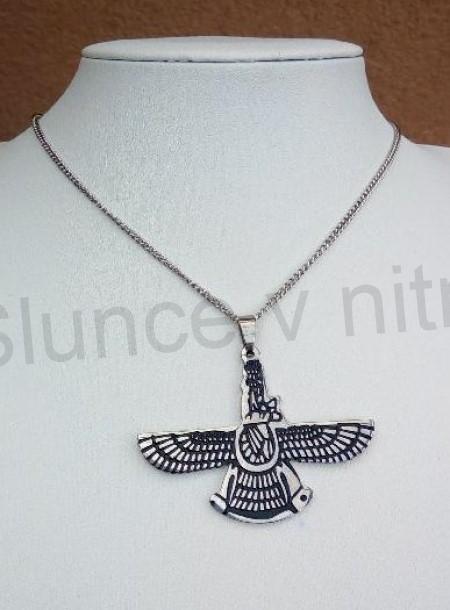 Řetízek s přívěškem orel, orlice z nerez oceli (BD827)