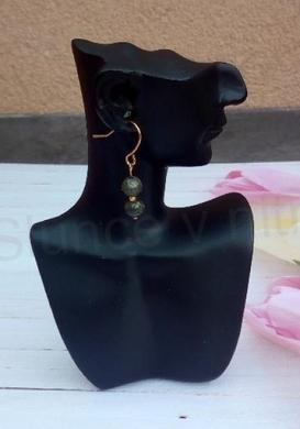 Minerální náušnice pyritové (X1748)