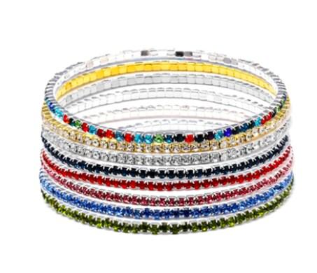 Dámský zirkonový štrasový náramek (BC569)