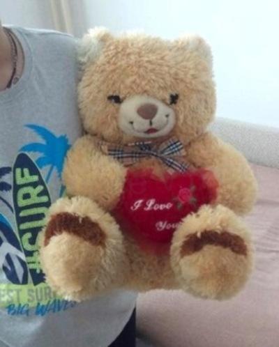 Plyšová hračka Medvídek se srdcem 45 cm (D910)