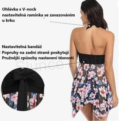 Dámské koupací tankini Donppa velikost L (K392)