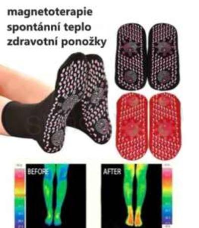 Samozahřívací magnetické turmalínové ponožky (K402)