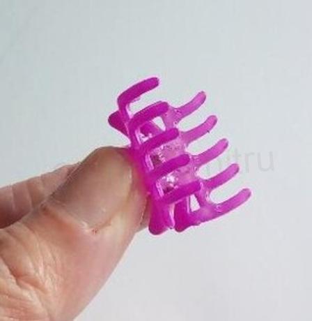 Menší střední skřipce barevné 2,5 x 1,8 cm růžový (H545)