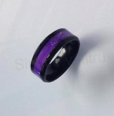 Prsten z chirurgické oceli a přírodní mušle Paua (BP427)