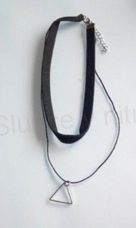Náhrdelník dvojitý choker s ozdobou (BD839)