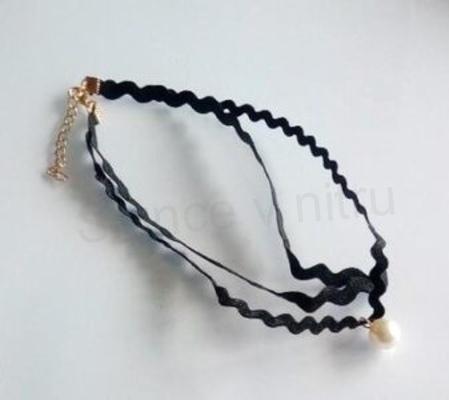 Náhrdelník choker s kuličkou ozdobný (BD849)