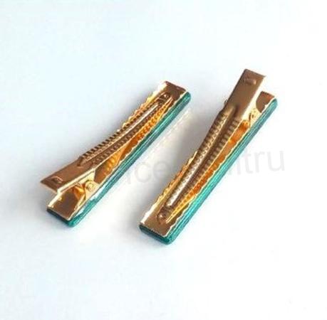 Střední acetátová sponka do vlasů barevná zelená (H553)