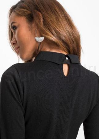 Dámské vzorované úpletové šaty velikost L (K459)