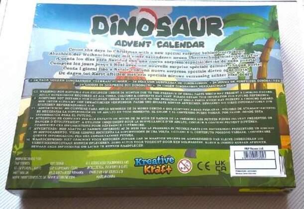 Velký adventní kalendář dinosaurus (D918)