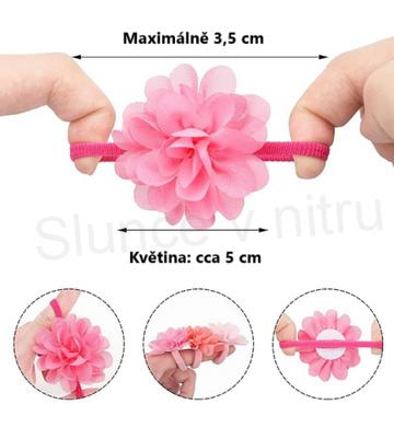 Gumička do vlasů s kytičkou Zelená zelinkavá (H567)