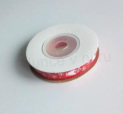 Vánoční saténová stuha, dárková stuha 9,5 m, šíře 10 mm (N149)