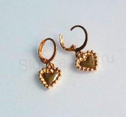 Náušnice kroužky srdce (BB794)