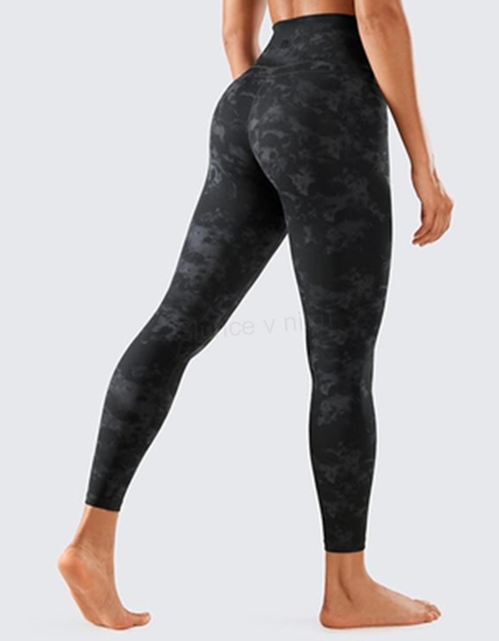 Dámské šedé sportovní legíny s vysokým pasem – velikost Large‑X‑Large (K496)