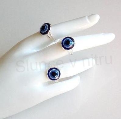 Nastavitelný prsten oko z nerez oceli - 12 mm (BP431)