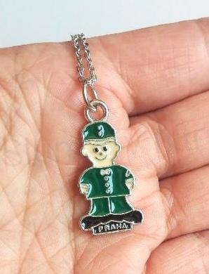 Náhrdelník s přívěškem Dobrý voják Švejk z nerez oceli (BD869)