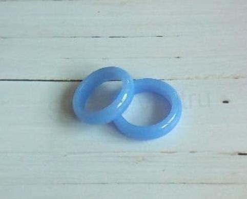 Minerální prsten Modrý křemen velikost 62 (X1841))