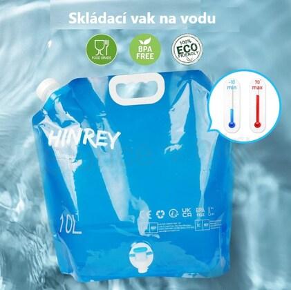 Skládací kanystr na vodu 2dílný s kohoutkem a rukojetí (L46)