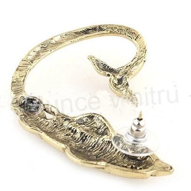 Puzetové punk náušnice Žralok, ryba Starostříbro (BB828)