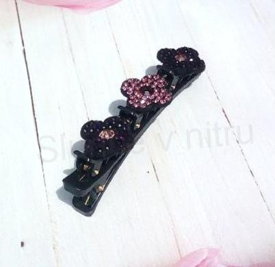 Kříšťálová vínová sponka do vlasů kolibřík (H603)