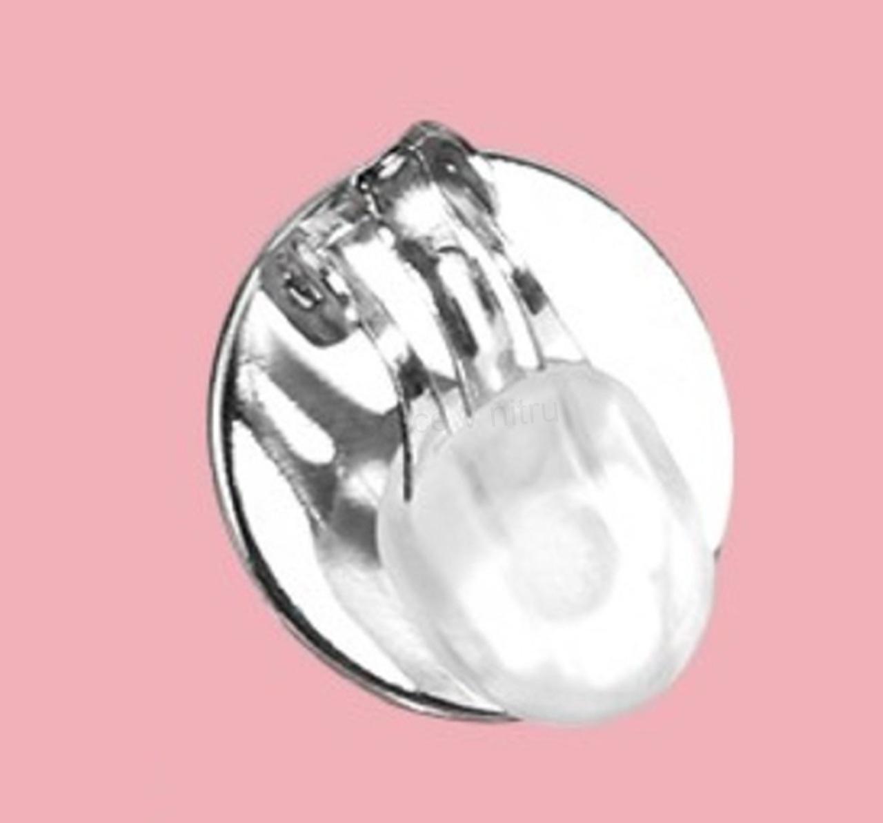Dívčí náušnice klipsny Liška – nerezová ocel 16 mm (BB847)