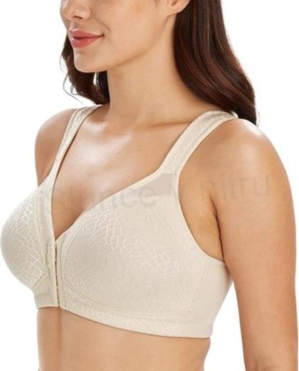 Dámská podprsenka bez kostic, zapinání vpředu velikost 110 E (K513)