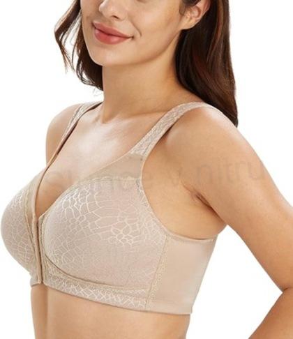Dámská podprsenka bez kostic, zapinání vpředu velikost 100 G (K514)