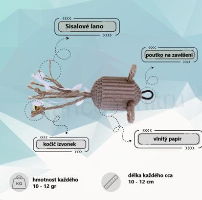 Sada hraček pro kočky z vlnité lepenky Pawfect - 5 kusů (T31)