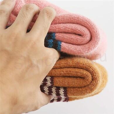 Vysoce kvalitní Vlněné ponožky vel.35 - 42 růžové (K522)