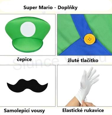 Dětský dívčí kostým Super Mario vel.L (W237)