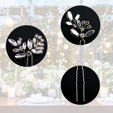 Svatební květinové sponky do vlasů 3 kusy (H614)