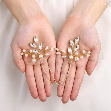 Svatební květinové sponky do vlasů 2 kusy (H616)