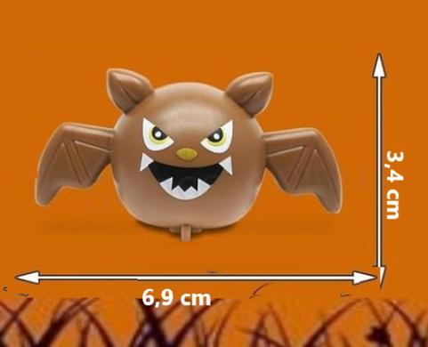 Autíčko halloween na setrvačník hnědý netopýr (D958)