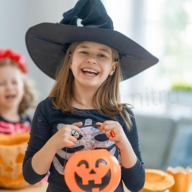 Dětský prsten halloween kočka tmavě růžový (BP516)