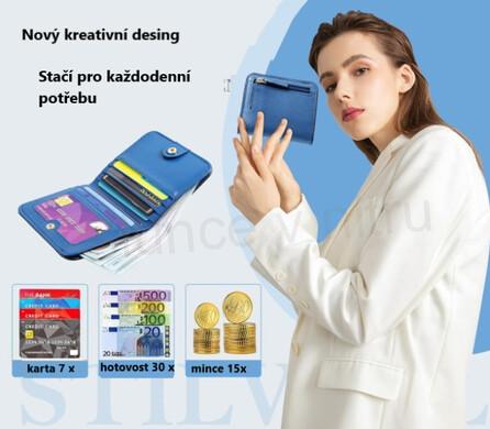 Dámská peněženka s RFID ochranou proti krádeži (J40)