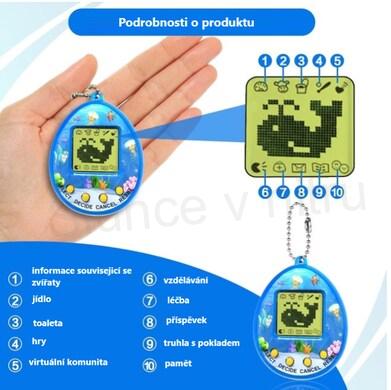 Elektronická hračka Tamagotchi žlutá (D979)